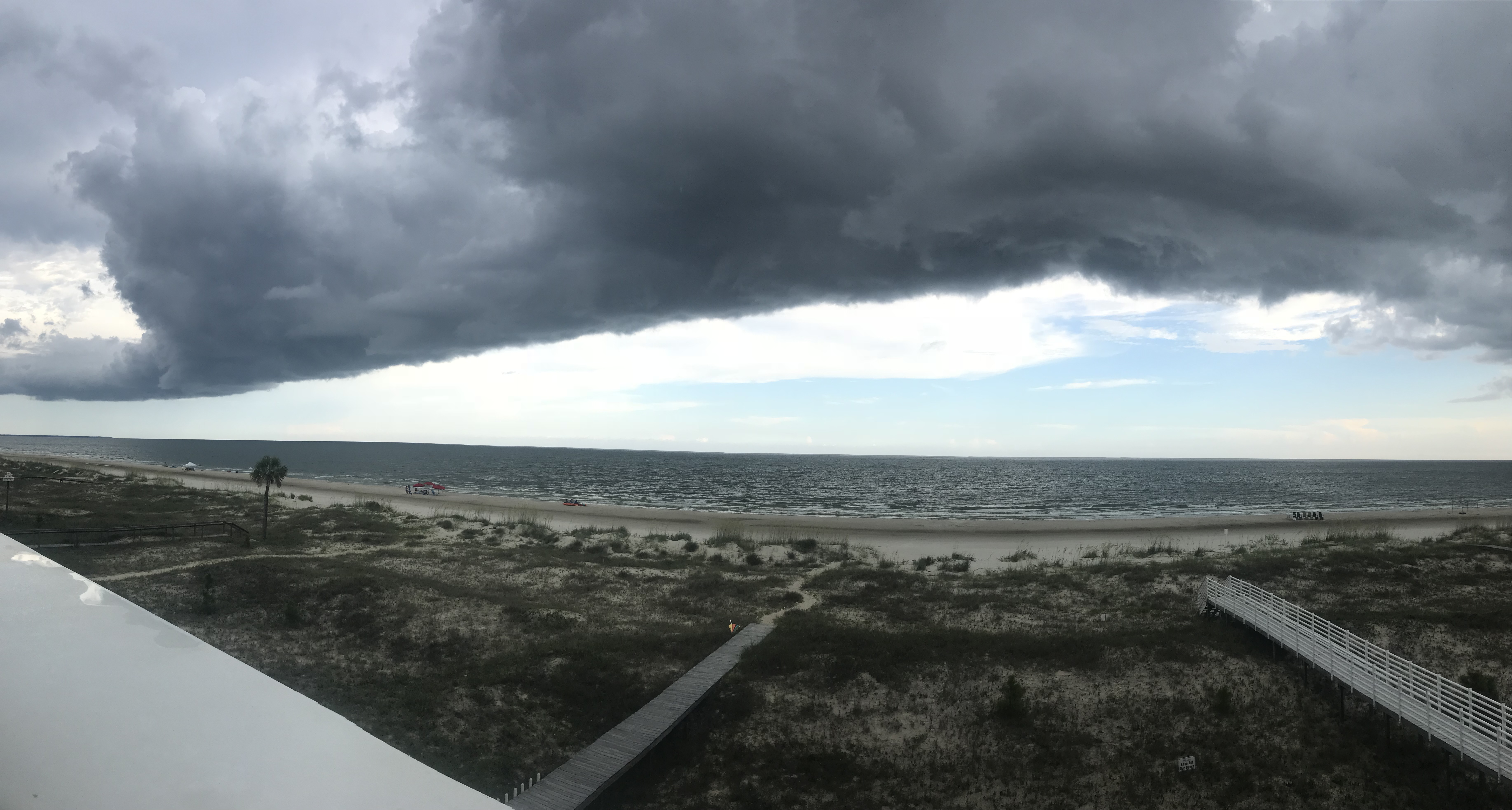 Storm at the beach